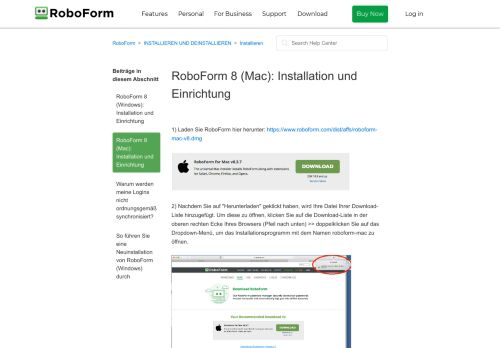 
                            5. RoboForm 8 (Mac): Installation und Einrichtung – RoboForm