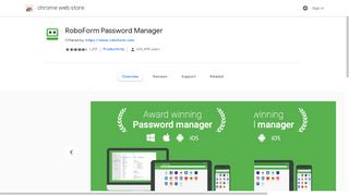 
                            12. RoboForm Password Manager - Google Chrome