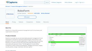 
                            7. RoboForm Reviews and Pricing - 2019 - Capterra