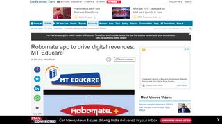 
                            6. Robomate app to drive digital revenues: MT Educare - The Economic ...