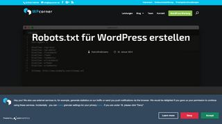 
                            6. Robots.txt für WordPress erstellen | WPcorner.de