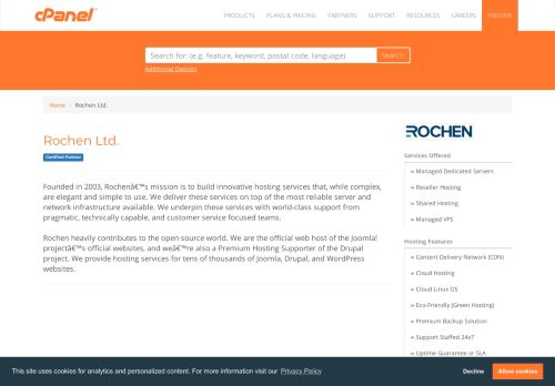 
                            7. Rochen Ltd. - Hosting Partner Directory | cPanel, L.L.C.