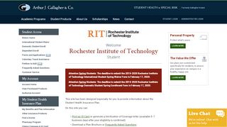 
                            8. Rochester Institute of TechnologyStudents - Gallagher Student Health ...