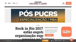 
                            9. Rock in Rio 2017: ingressos estão esgotados e organização espera ...