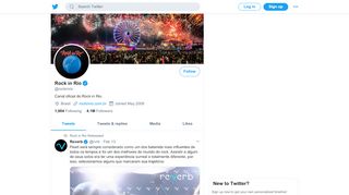 
                            5. Rock in Rio (@rockinrio) | Twitter