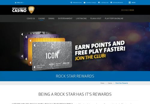 
                            11. Rock Star Rewards - Rideau Carleton Raceway Casino