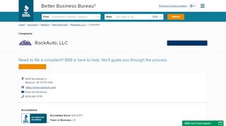 
                            12. RockAuto, LLC | Complaints | Better Business Bureau® Profile