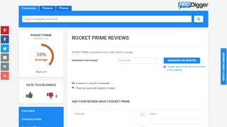 
                            6. ROCKET PRIME - 1 Review, 38% Reputation Score - RepDigger