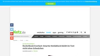 
                            8. Rocketbook Everlast: Smarter Notizblock bleibt im Test nicht ohne ...