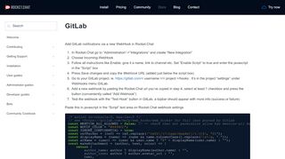 
                            13. Rocket.Chat Documentation - GitLab
