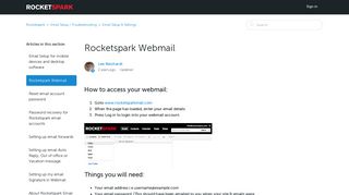 
                            2. Rocketspark Webmail – Rocketspark