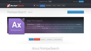 
                            6. RocketTheme - Joomla Extensions - RokAjaxSearch