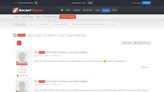 
                            7. RocketTheme - TOPIC: [SOLVED] Can't login to admin, can't see ...