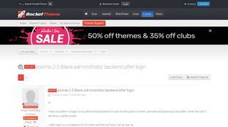 
                            13. RocketTheme - TOPIC: [Solved] joomla 2.5 Blank administrator ...