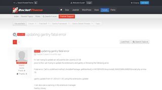 
                            2. RocketTheme - TOPIC: [Solved] updating gantry fatal error (1/2)