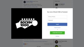 
                            11. Rockin'1000 - Good News per i musicisti in lista di attesa... | Facebook