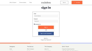 
                            10. Rocksbox: Sign in to your Account