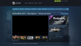 
                            13. Rocksmith® 2014 – Rise Against - “Swing Life Away” on Steam