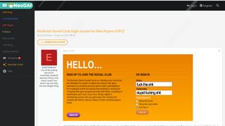 
                            2. Rockstar Social Club login issues for Max Payne 3 (PC) | NeoGAF