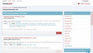 
                            9. Rockwell Automation Jobs - TimesJobs