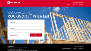 
                            3. ROCKWOOL Price List: Login