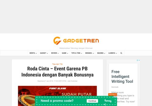 
                            8. Roda Cinta - Event Garena PB Indonesia Banyak Bonusnya | Gadgetren