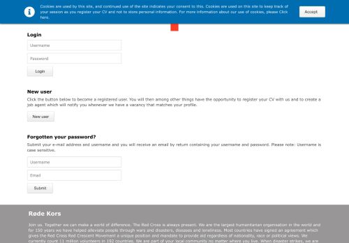 
                            11. Røde Kors - Login