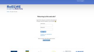 
                            11. RoELME: Login to the site