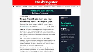 
                            12. Rogue Android: We show you how BlackBerry's pain can be your gain ...