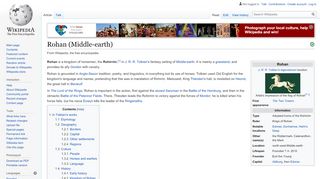 
                            8. Rohan (Middle-earth) - Wikipedia