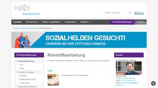 
                            2. Rohstoffbearbeitung | Stiftung Finneck