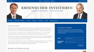 
                            10. Roland Leuschel - Krisensicher Investieren