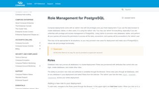 
                            13. Role Management for PostgreSQL - Compose Help