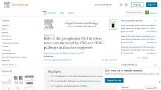 
                            9. Role of the phosphatase Ptc1 in stress responses mediated by CWI ...