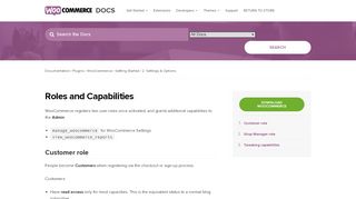 
                            4. Roles & Capabilities - WooCommerce Docs