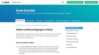 
                            6. Rollen und Berechtigungen in Slack – Support-Center