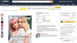 
                            4. Rolling Stone: Amazon.com: Magazines