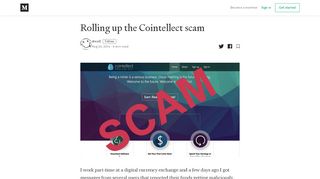
                            11. Rolling up the Cointellect scam – dniviE – Medium
