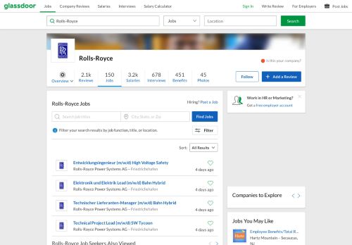 
                            13. Rolls-Royce Jobs | Glassdoor