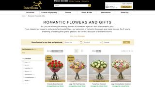
                            7. Romantic Flowers & Gifts Delivery | Interflora