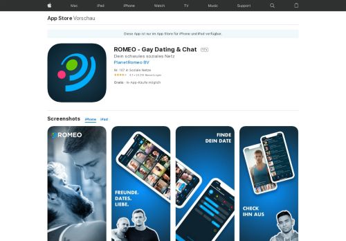 
                            6. ROMEO - Gay Chat & Dating im App Store - iTunes - Apple