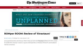 
                            12. ROMper ROOM: Review of 'Xtractaurs' - Washington Times