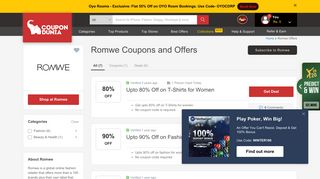 
                            10. Romwe Coupons & Offers, February 2019 Promo Codes - CouponDunia