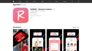 
                            7. ROMWE - Women's Fashion on the App Store - iTunes - Apple
