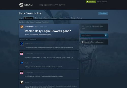 
                            10. Rookie Daily Login Rewards gone? :: Black Desert Online General ...