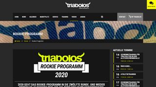 
                            10. Rookie-Programm - Triabolos