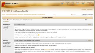 
                            2. root login geht nicht › System einrichten und verwalten ...