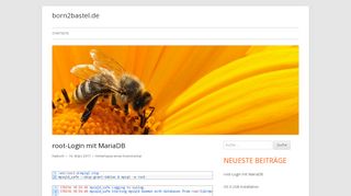 
                            9. root-Login mit MariaDB – born2bastel.de