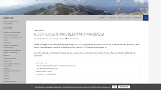 
                            5. root-Login-Problem mit MariaDB | kofler.info