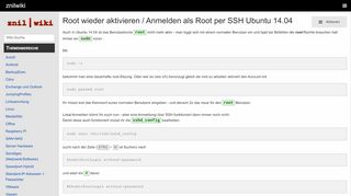 
                            4. Root wieder aktivieren / Anmelden als Root per SSH Ubuntu 14.04 ...
